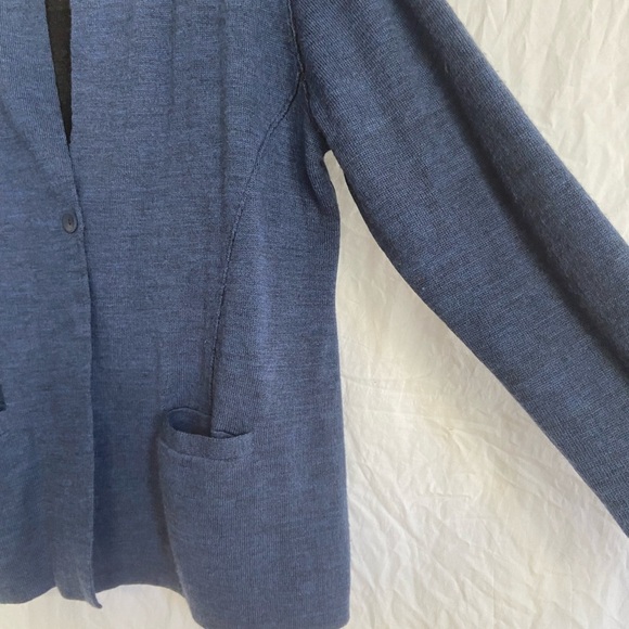 Eileen Fisher wool sweater/ jacket Size Medium - Picture 8 of 12